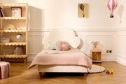Bouclé Cloud Bed 90X190 cm - Coconut Milk - 1