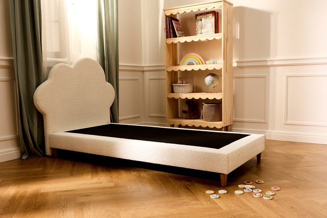 Lit Nuage Bouclé 90x190 cm - Coconut Milk - 7
