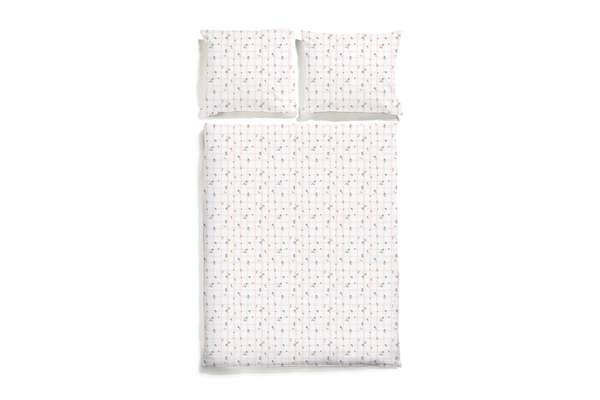 Juego de Cama Satén de Algodón 140x200 - Flores Silvestres