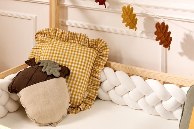 Yellow Check Cushion Cover 40x40 cm