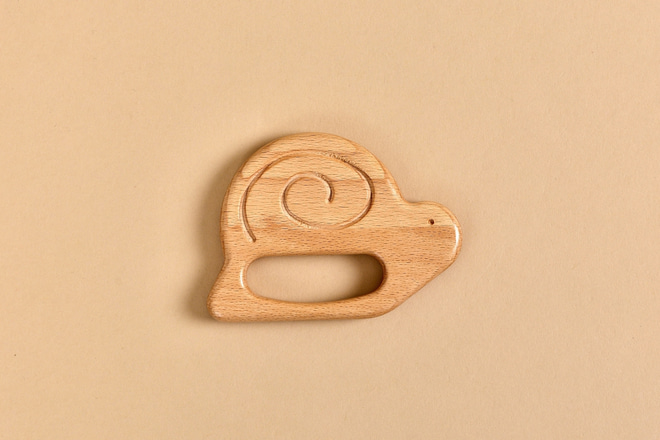 Wooden Teether – Snail