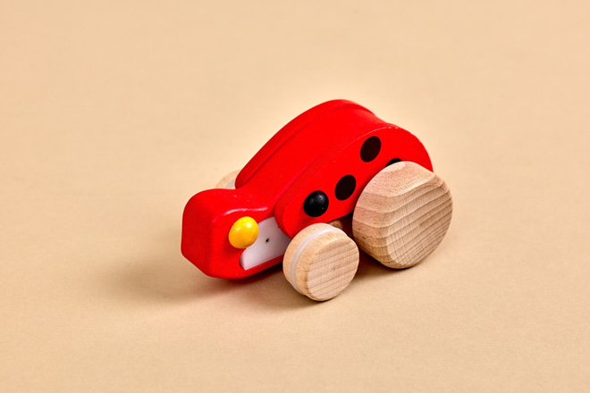 Wooden Toy – Push-Along Ladybird - 3