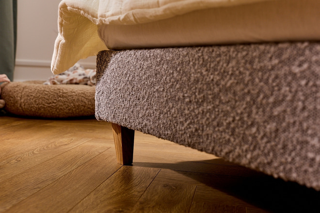 Cama Arco Bouclé 90X190 cm - Cinzento - 3