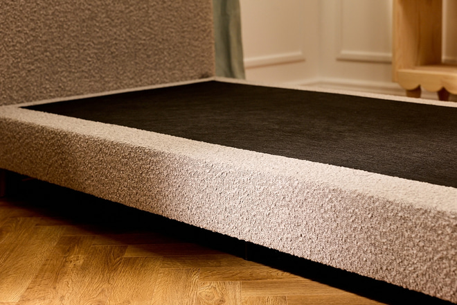 Bouclé Arch Bed 90X190 cm - Grey - 7