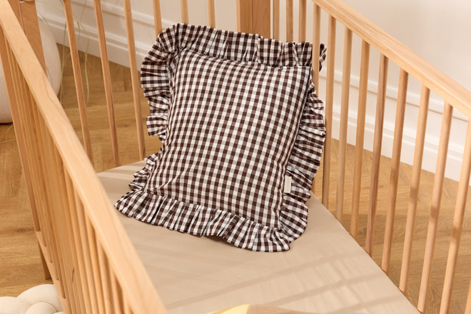 Funda de Cojín 40 × 40 – Vichy Chocolate - 2