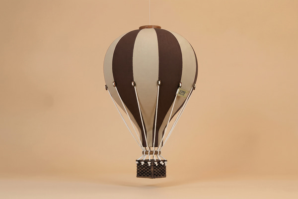 Braun & Beige Heißluftballon - 5