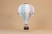 Montgolfière Rose, Bleu & Écru - 1