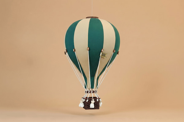 Montgolfière Vert & Beige - 8