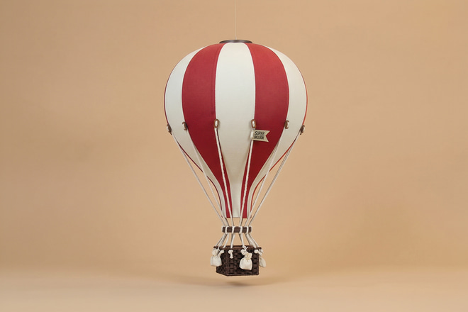 Mongolfiera Bordeaux & Ecru - 1