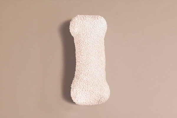 Coussin Lettre I - Bouclé Vanille - 1