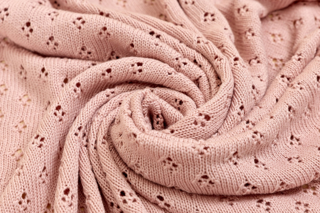 Coperta di Bambù Traforata - Rosa - 4