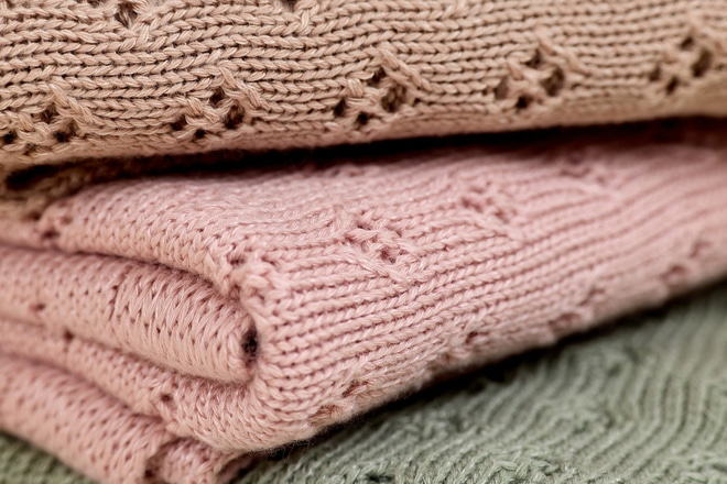 Coperta di Bambù Traforata - Rosa - 5