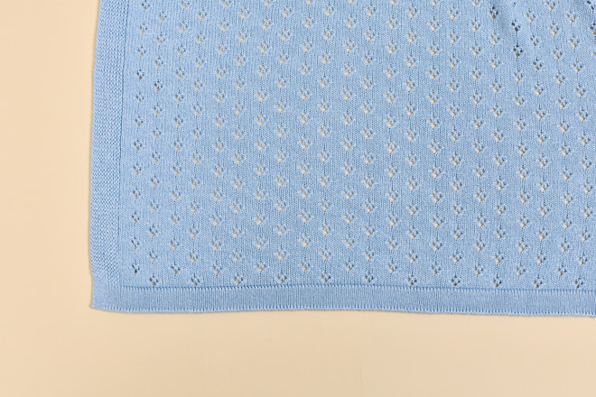 Bambusdecke mit Lochmuster - Blau - 4