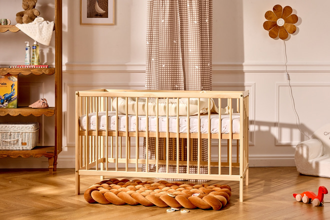 Detská postieľka Vera 60x120 cm – prírodná - 1