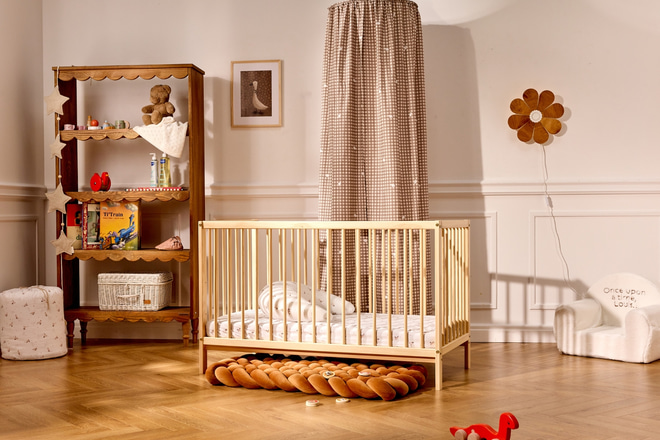 Βαμβακερό κουνουπιερό κρεβατιού - Cottage Walnut - 4