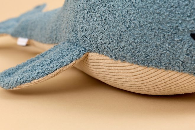 Cuscino Balena XL - Bouclé Blu - 5