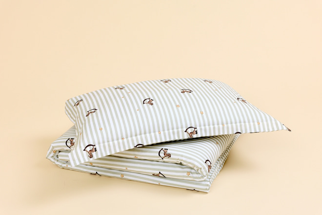 Puuvillainen peitto- ja tyynysetti täytteellä 100x135 cm – Rocking Horse - 8