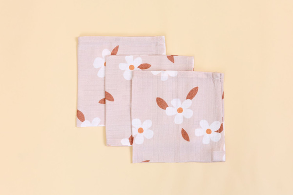 3-pack muslinfiltar i bambuviskos – Jasmin - 1