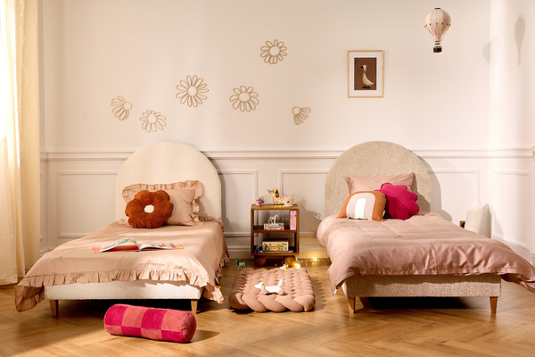 Letto Arco Bouclé 90X190 cm - Coconut Milk - 2