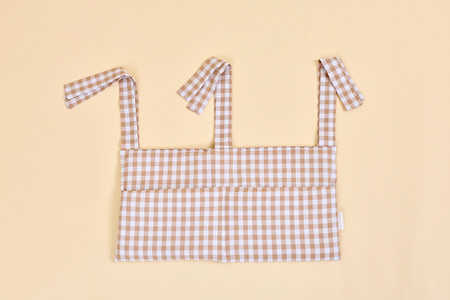 Tasca per Letto  - Vichy Moka - 1