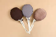 Conjunto de 3 almofadas Bola decorativas - 1