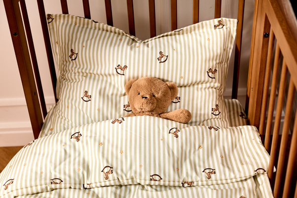 Juego de Edredón y Almohada de Algodón 100x160 con Relleno - Rocking Horse - 2