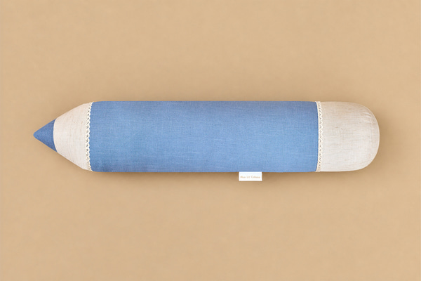 Cuscino Matita in Lino - Blu - 1