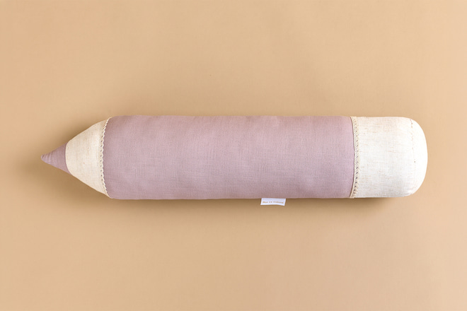Cuscino Matita in Lino - Rosa - 1