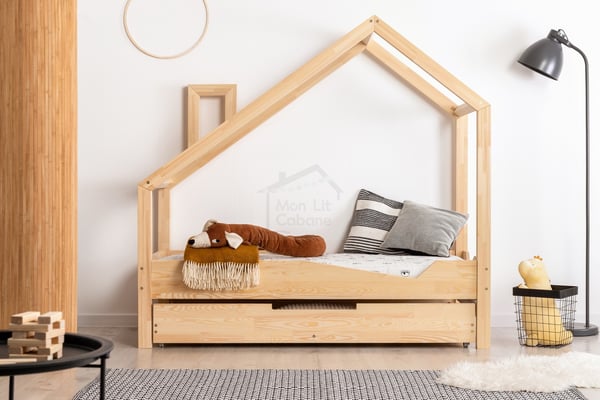 Lit Cabane Paris Tiroir 70x140