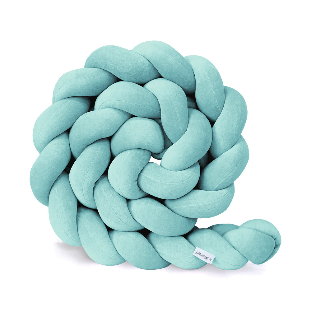 Sea-Green Bed Bumper - 3 Ropes 