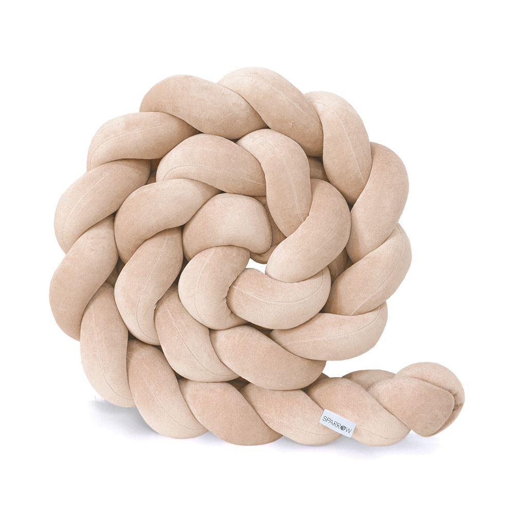 Beige Bed Bumper - 3 Ropes