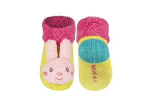 3D Pink Bunny Bell Socks