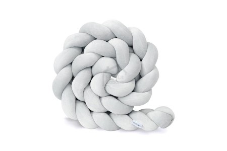 Light Grey Bed Bumper - 3 Ropes 