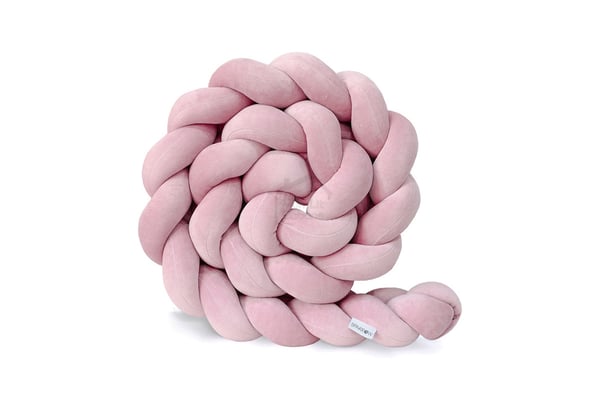 Vintage Pink Bed Bumper - 3 Ropes