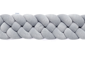 Classic Grey Bed Bumper - 4 Ropes