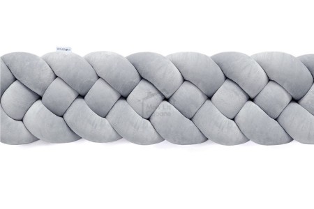 Classic Grey Bed Bumper - 4 Ropes