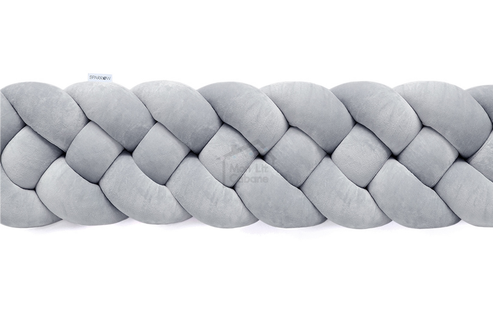 Classic Grey Bed Bumper - 4 Ropes