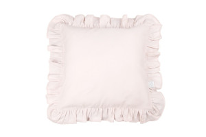 Ruffle Glamour Blush Cushion