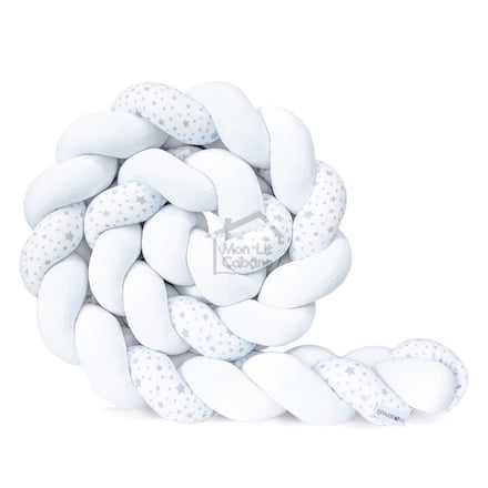 Paracolpi intrecciato 3 Spighe - Bianco Stellato