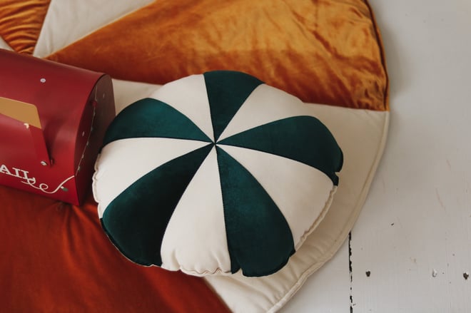 Pine Green Circus Cushion