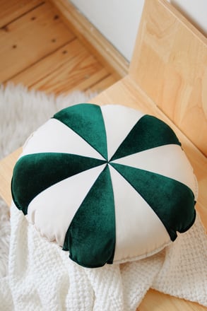 Pine Green Circus Cushion