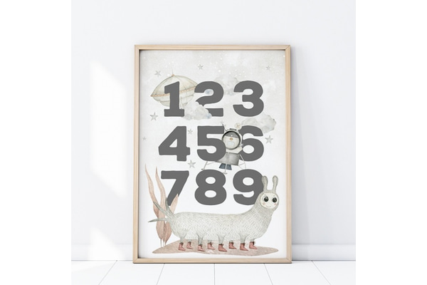 Quadro Numeri nello spazio