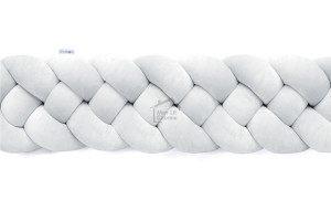 Light Grey Bed Bumper - 4 Ropes