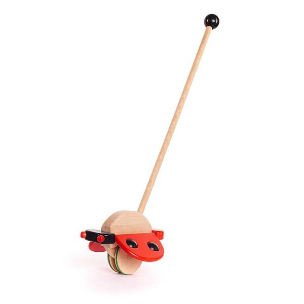 Jouet en bois - Push Toy Ladybird