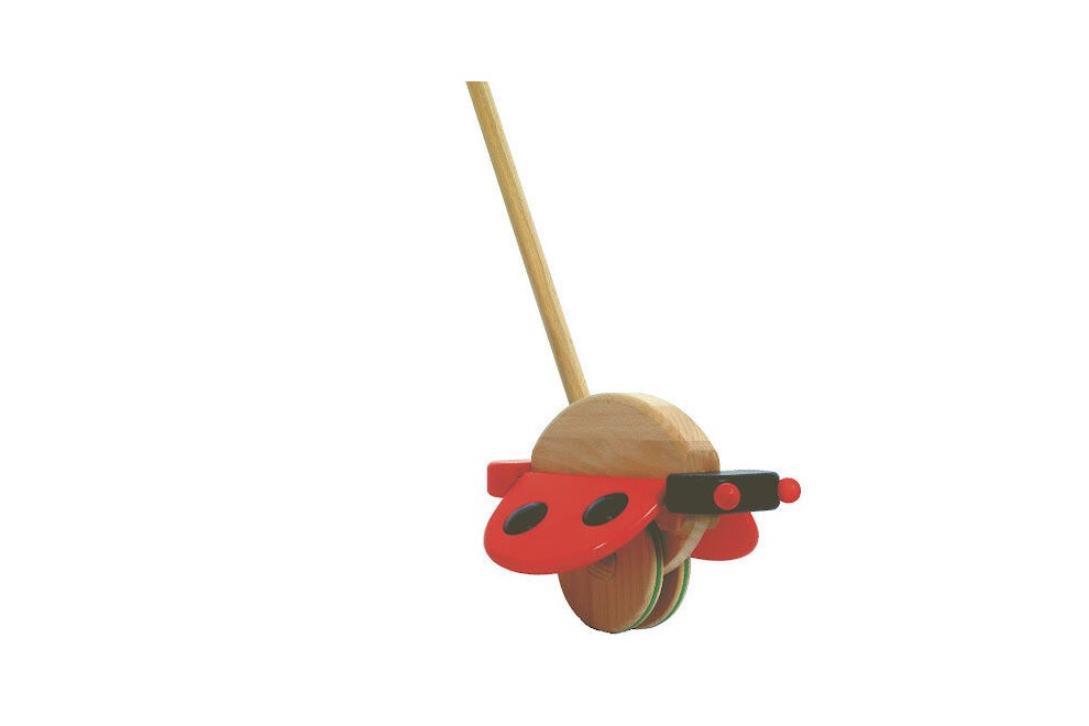 Jouet en bois - Push Toy Ladybird