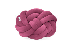 Coussin Noeud Framboise