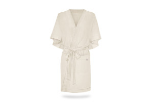 Kimono de lino mezclado Natural