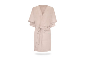 Kimono de lino mezclado Rose Poudre