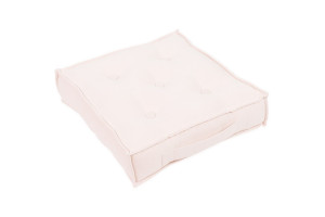 Dusty Pink Square Pouffe