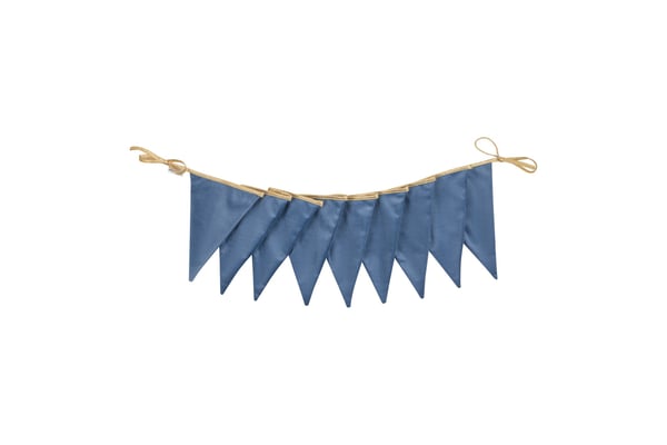 Guirlande en Velour Petrol Blue